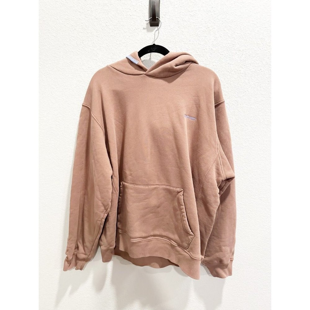 Madhappy Mens Classics Fleece Hoodie Pullover Sweatshirt Long Sleeve Brown XL